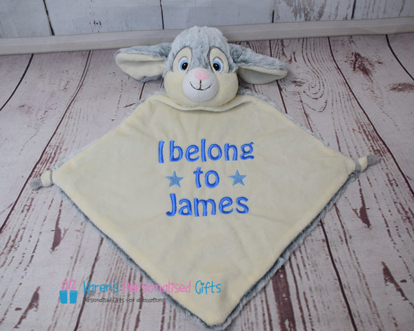 Personalised Bunny Comforter - Cubbies