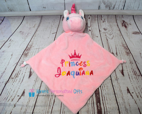 Personalised Pink Unicorn Comforter - Cubbies