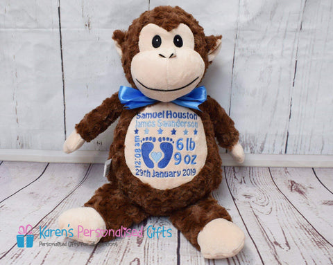 Personalised Monkey - Cubbies