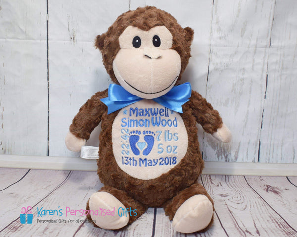 Personalised Monkey - Cubbies