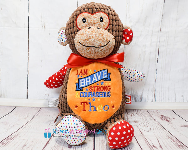 Personalised Brown Harlequin Monkey - Cubbies