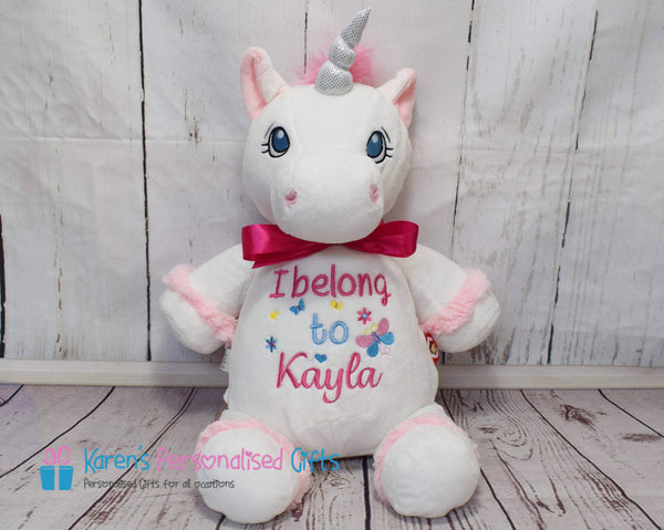 Personalised White Unicorn - Cubbies