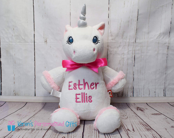 Personalised White Unicorn - Cubbies