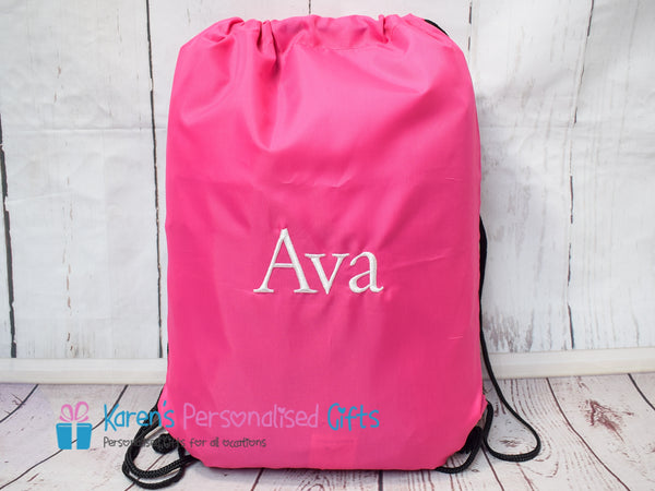 Personalised Red Swim/Gym Bag (Choice of colours)