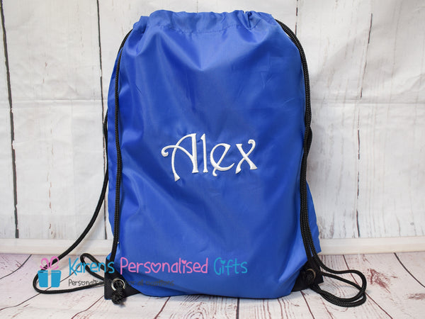 Personalised Red Swim/Gym Bag (Choice of colours)