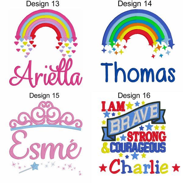 Personalised Rainbow Unicorn - Cubbies