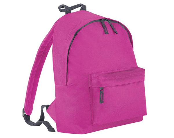 Personalised Purple Monogram Initials + Name Backpack (Choice of colours)