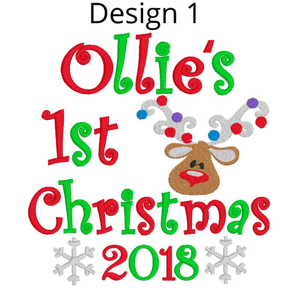 Personalised Beige Christmas Reindeer - Cubbies