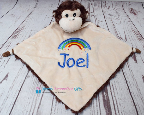 Personalised Monkey Comforter - Cubbies