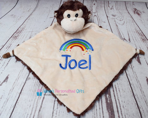 Personalised Monkey Comforter - Cubbies