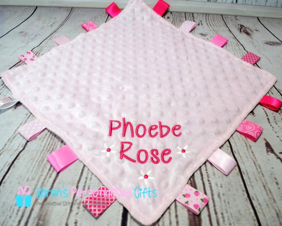 Personalised Pink Taggy Comforter