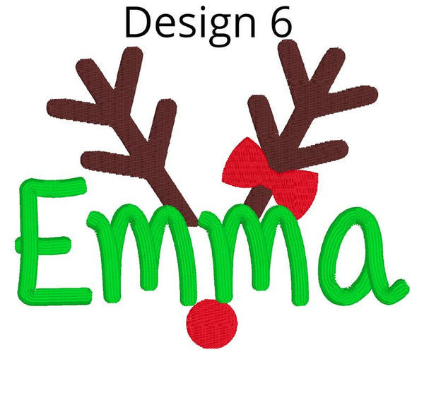 Personalised Christmas Harlequin Reindeer - Cubbies