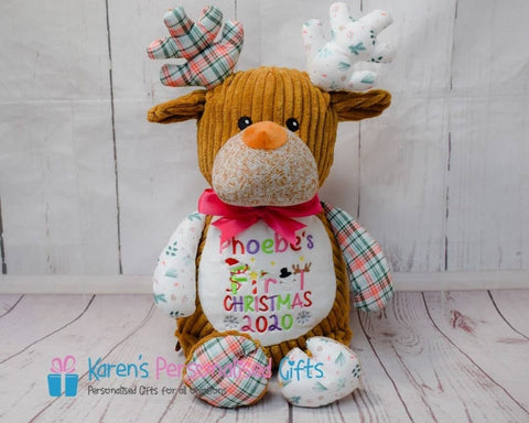 Personalised Christmas Harlequin Reindeer - Cubbies