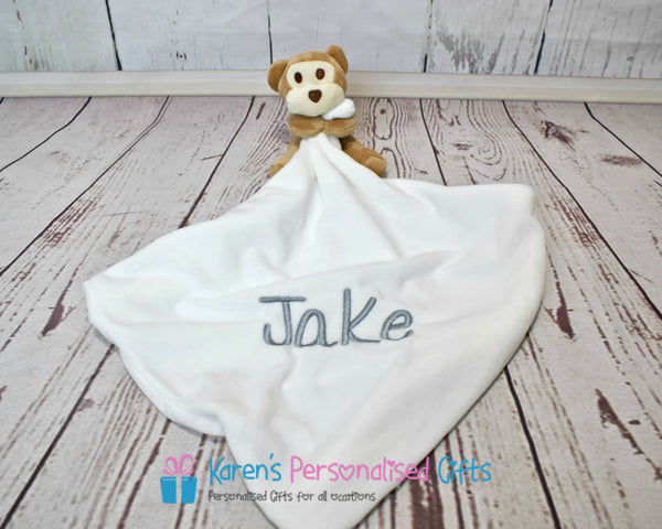 Personalised Monkey Comforter