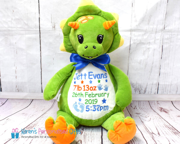 Personalised Green Dinosaur - Cubbies