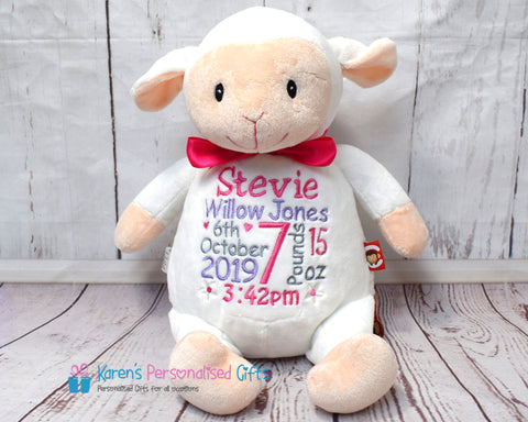 Personalised best sale sheep teddy