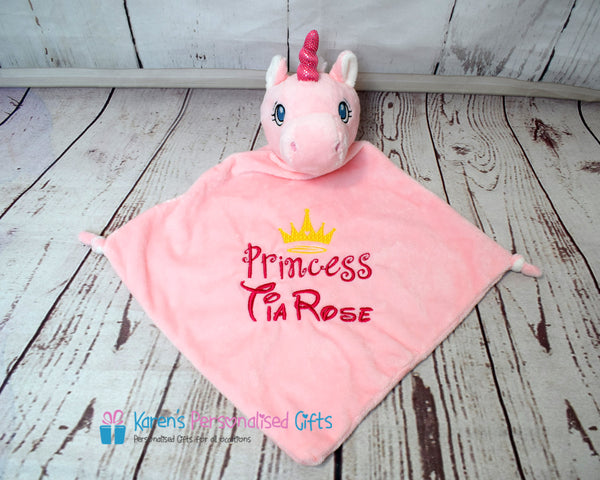 Personalised Pink Unicorn Comforter - Cubbies